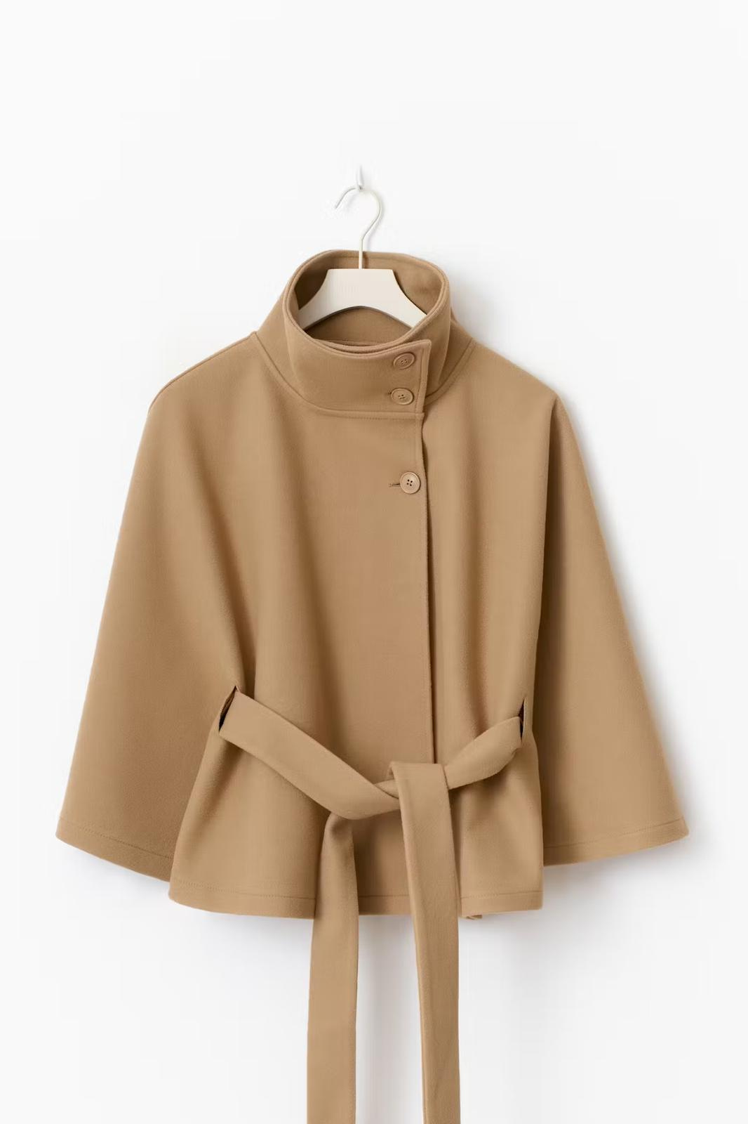 Belt cape jacket